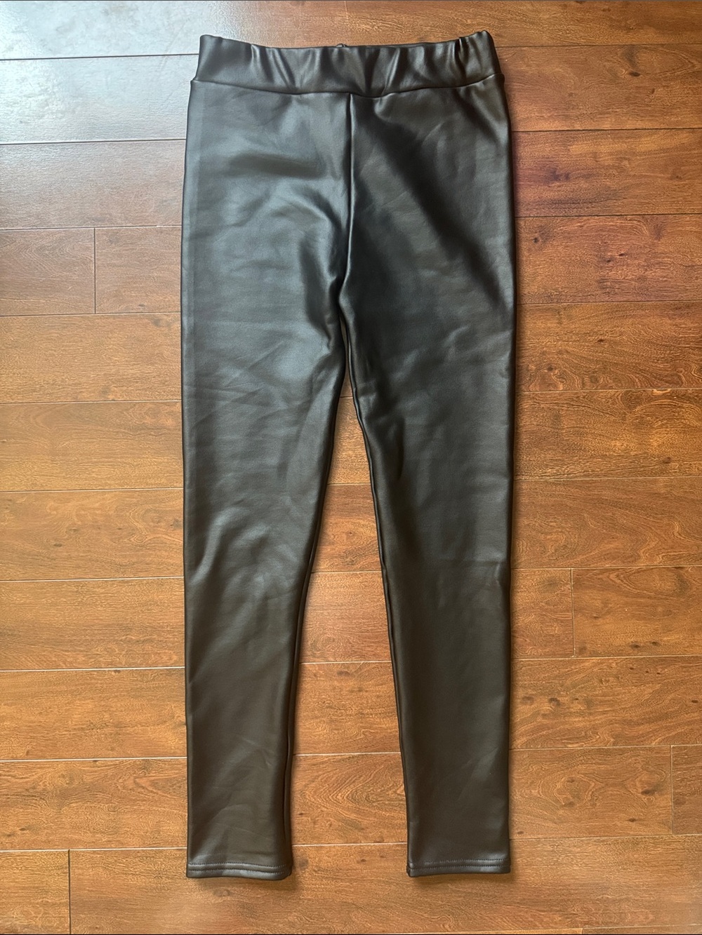 Women’s Black Faux Leather Lined Leggings